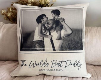 Personalized Photo Dad Pillow | Father's Day Gift