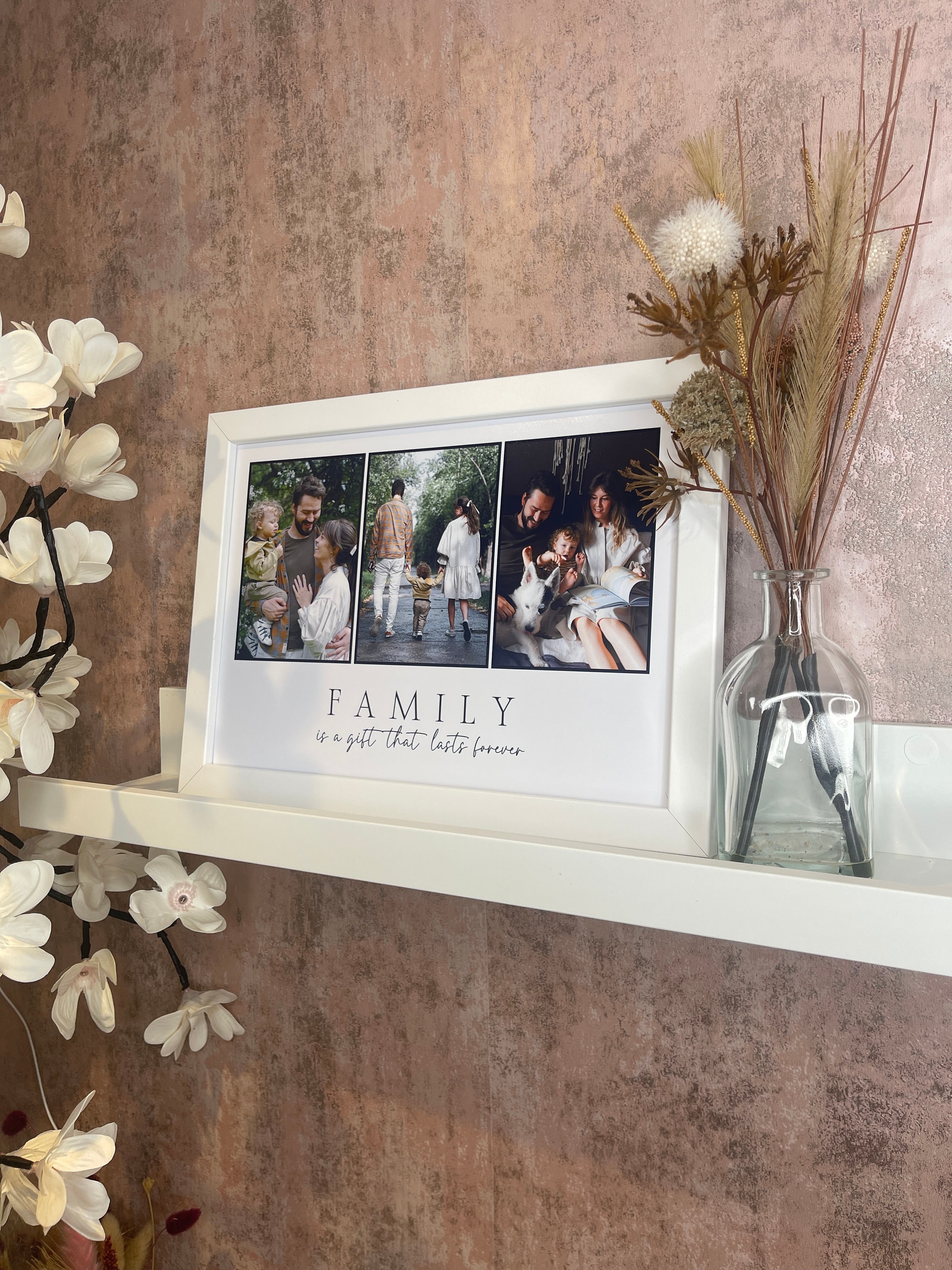 Personalized Family Photo Collage Print With Quote - Etsy UK