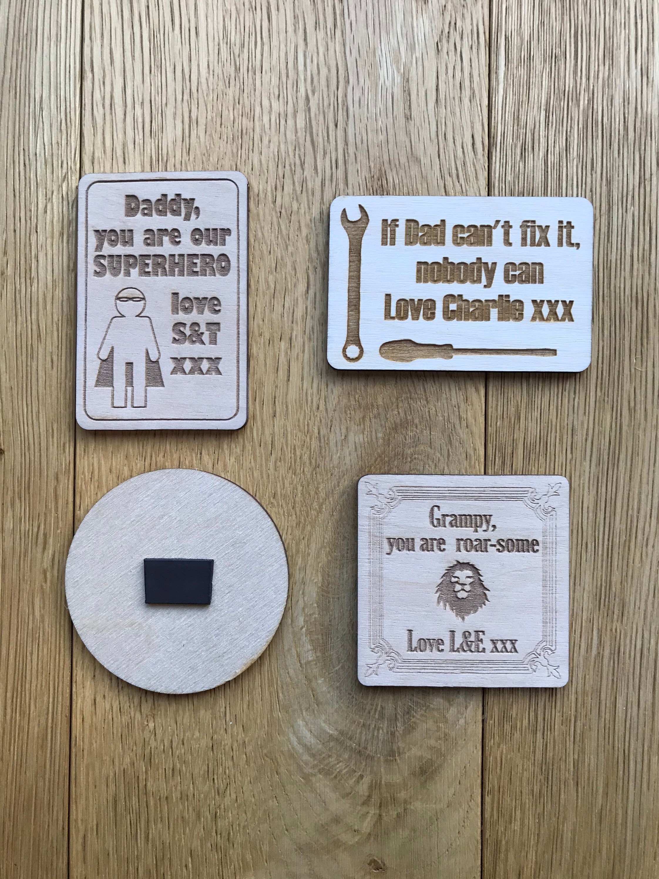 Personalised wood fridge for Etsy