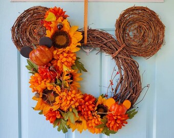 Mickey Inspired Fall Wreath