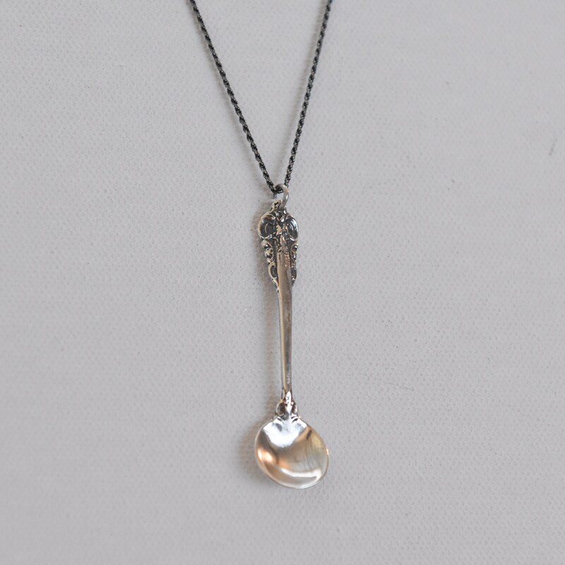 S000007 Sterling silver baby spoon solid hallmarked 925