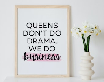 Girl Boss Printable Wall Art, Boss Babe Office Wall Decor, Boss Lady Print, Girl Power Print, Feminist Poster, Boss Gift, DIGITAL DOWNLOAD