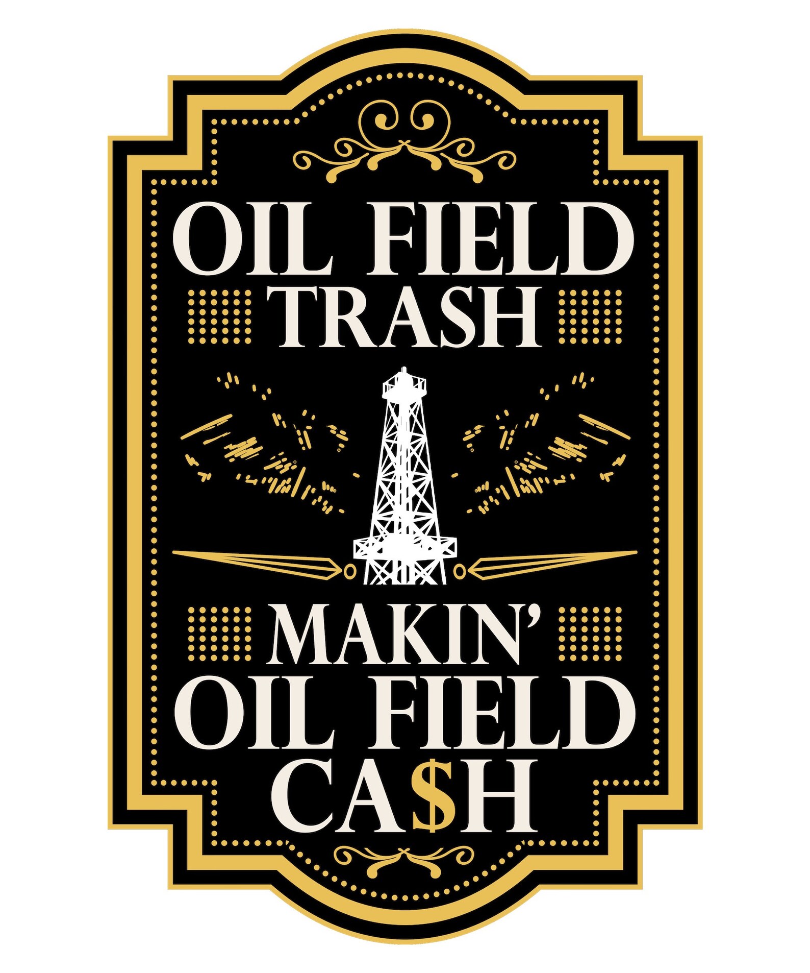 Oilfield Hard Hat & Tool Box Vinyl Stickers Badass Oilfield Etsy