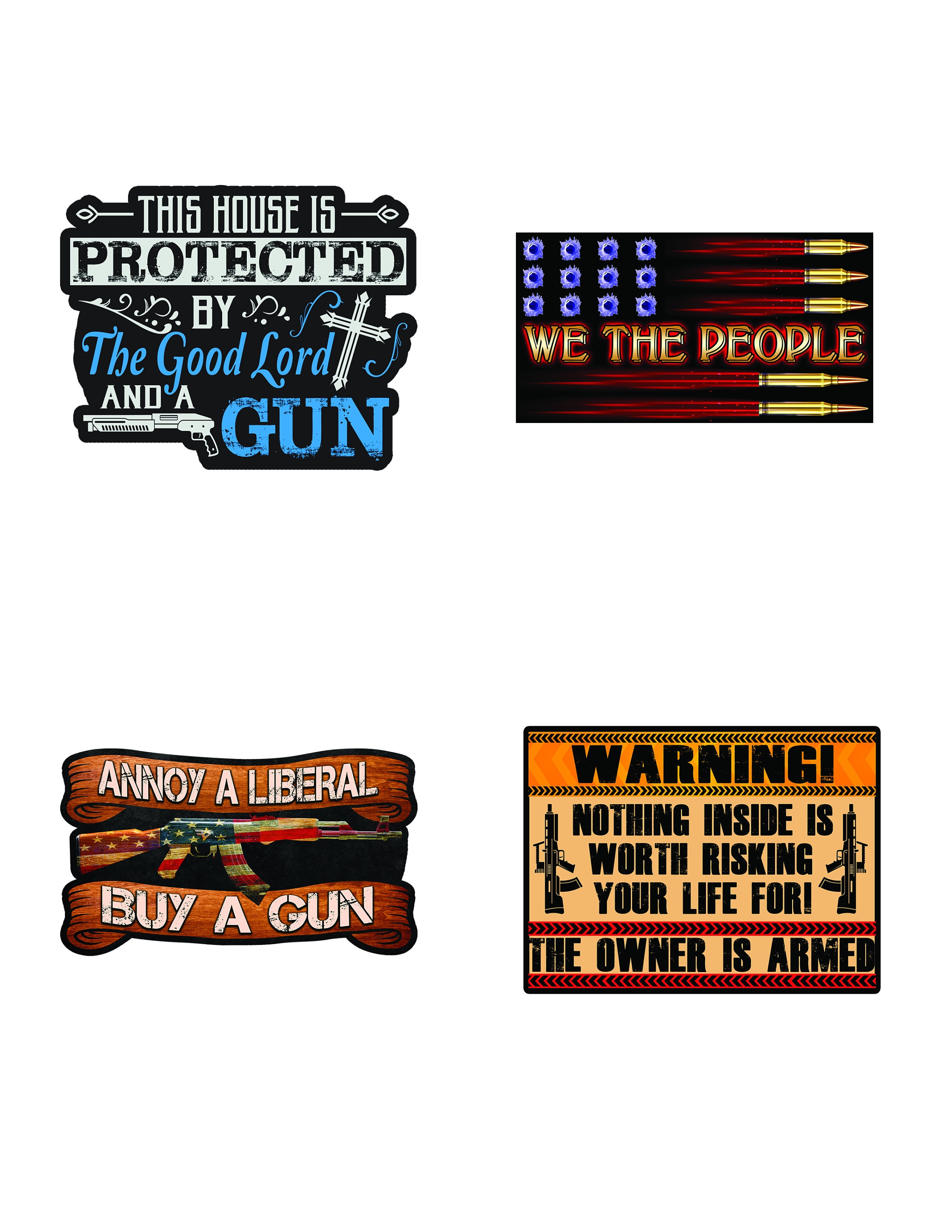 Gun Stickers Support 2nd Amendment Rights With These Gun - Etsy