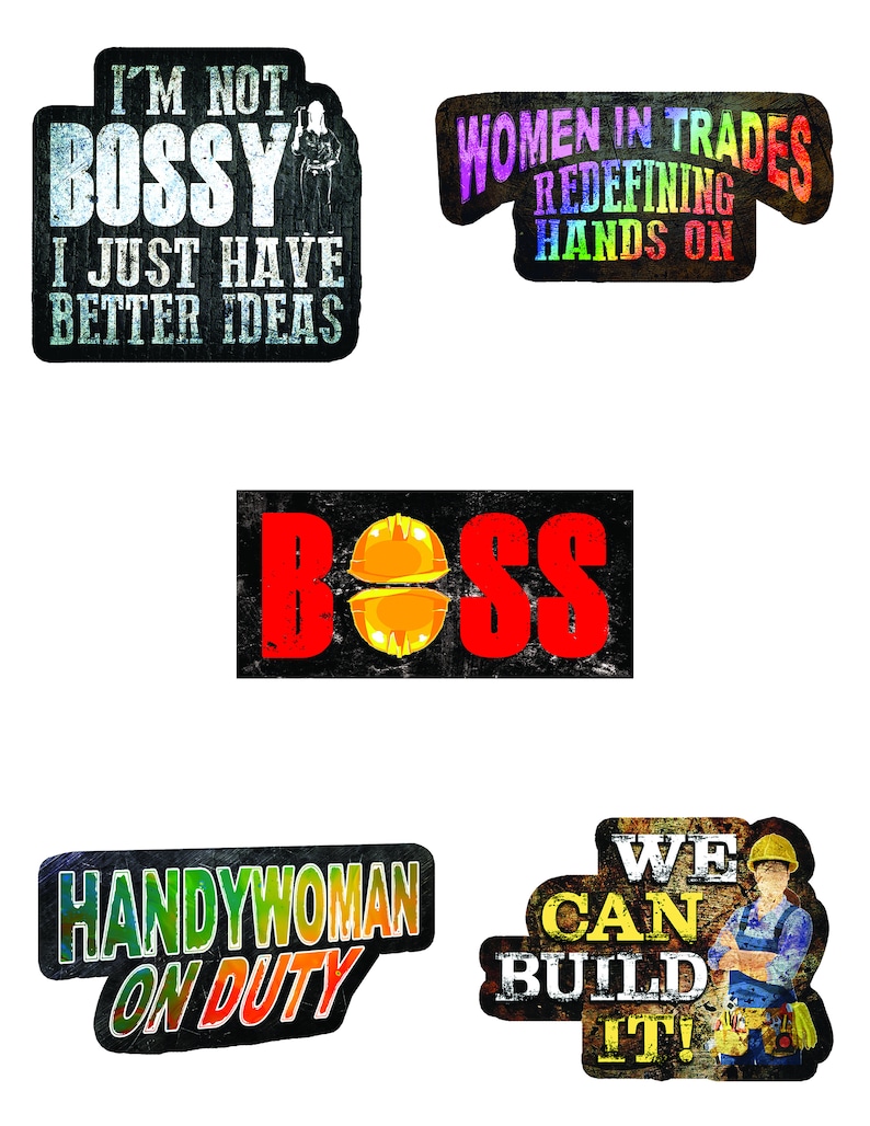 Women in Trades Stickers - Stickers for Women in Construction. Tool Girl Stickers - Pack of 26 image 6
