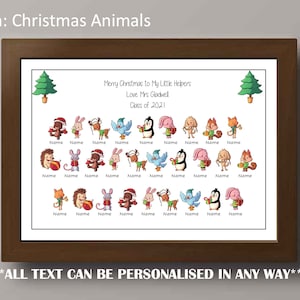 Regalo de Navidad / Regalo de Navidad del Maestro / Regalo de Clase de Escuela Primaria