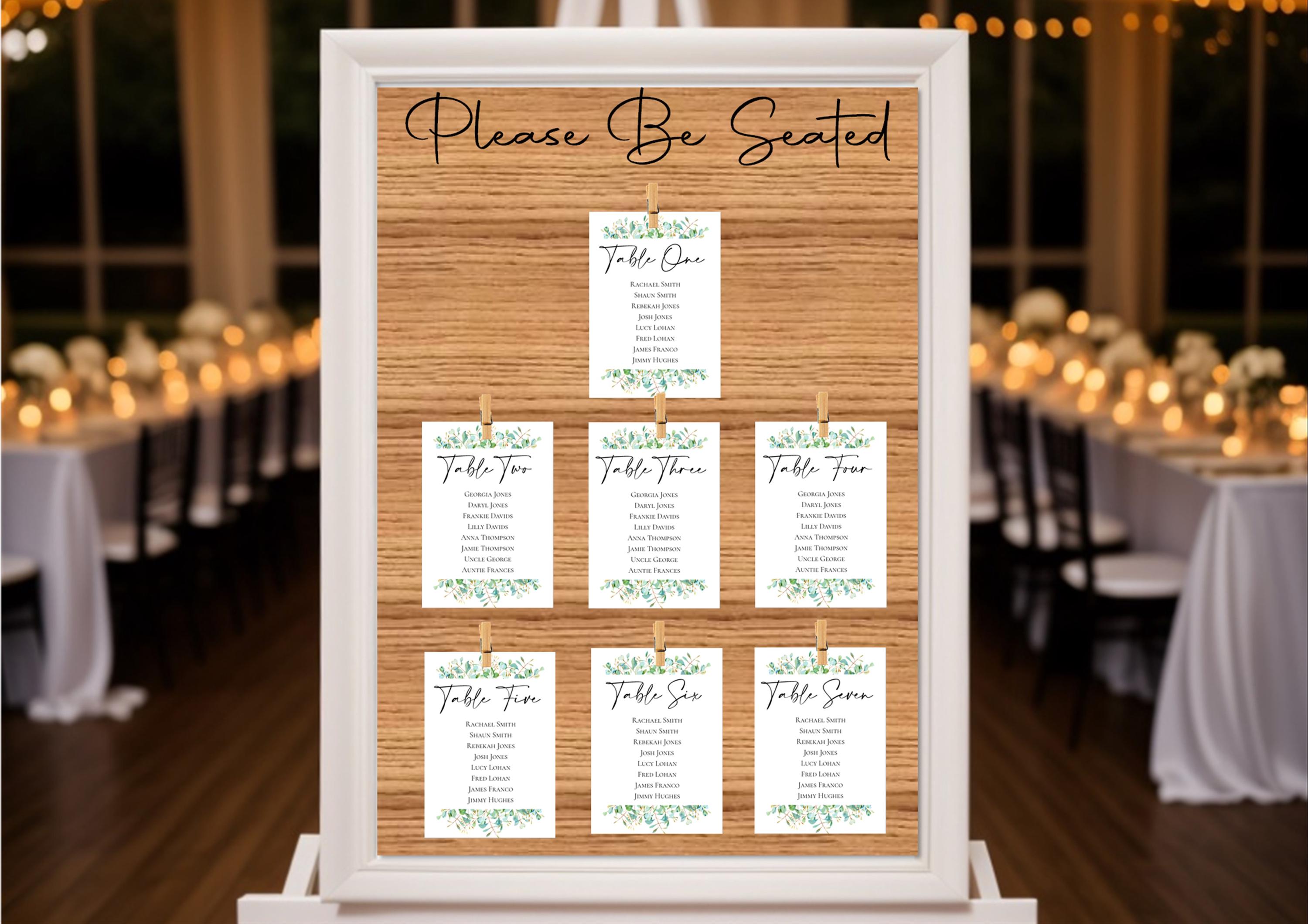 Tables de table pour mariage Cartes de table pour table de mariage Cartes de table pour mariage Minimalistes, Tables de table modifiables, Personnalis