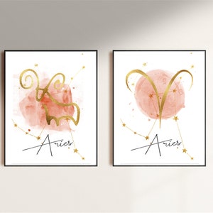 Star Sign Print | Zodiac Print | Home Decor | Birthday Prints | Horoscope Print | Astrology Print | Zodiac Wall Art | Star Sign Wall Art