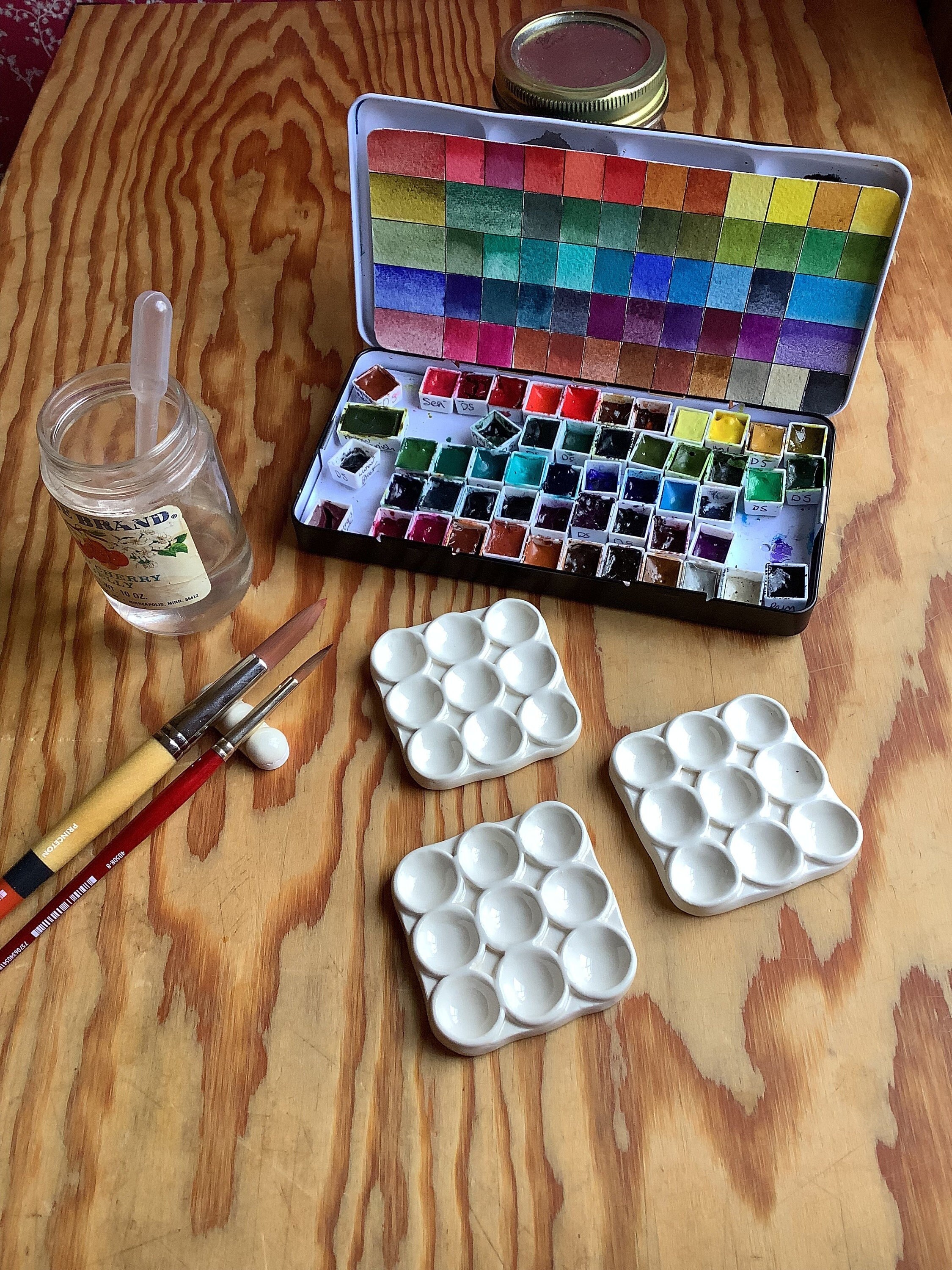 Watercolor Palette Travel Palette Paint Palette Gouache Palette