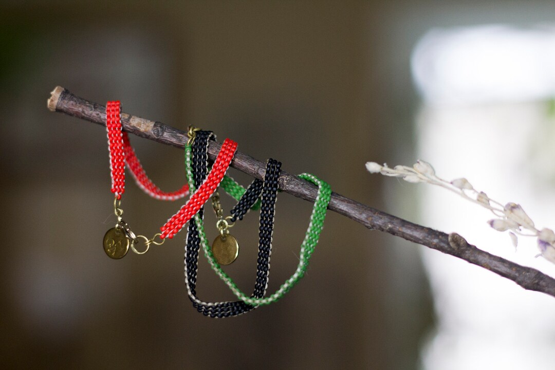 Hand Beaded Bracelets With NO Cultural Appropriation Matte, Glass