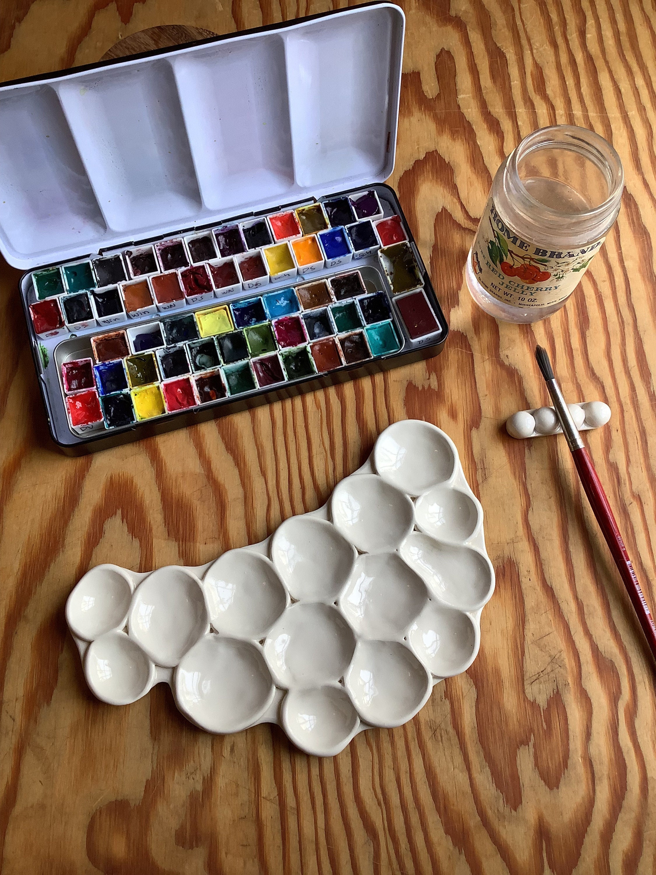 Ceramic Paint Palette / Honey Bee Paint Palette / Ready to 
