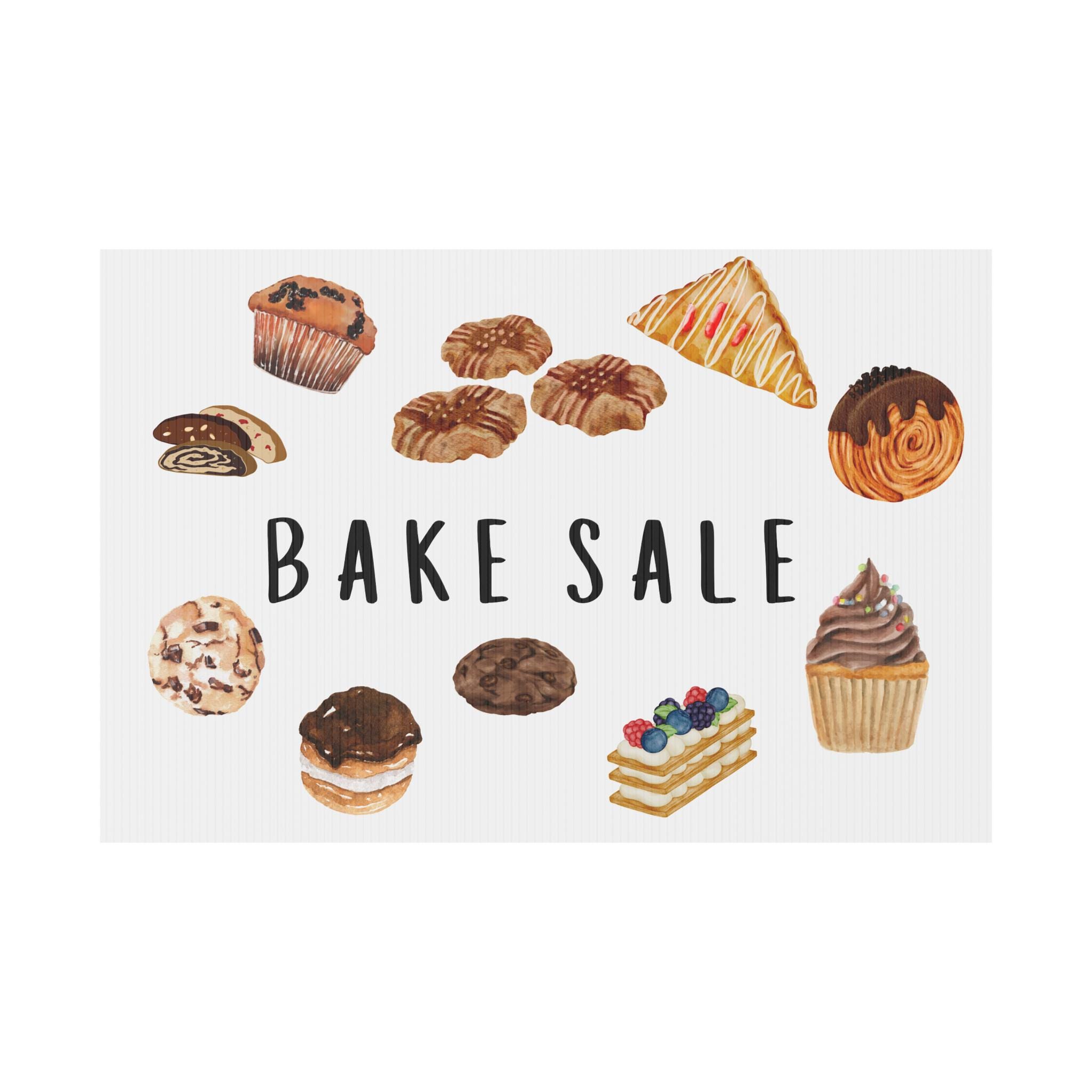 Plastic Yard Sign, Bake Sale Sign, Perfect for Microbakeries, Small ...