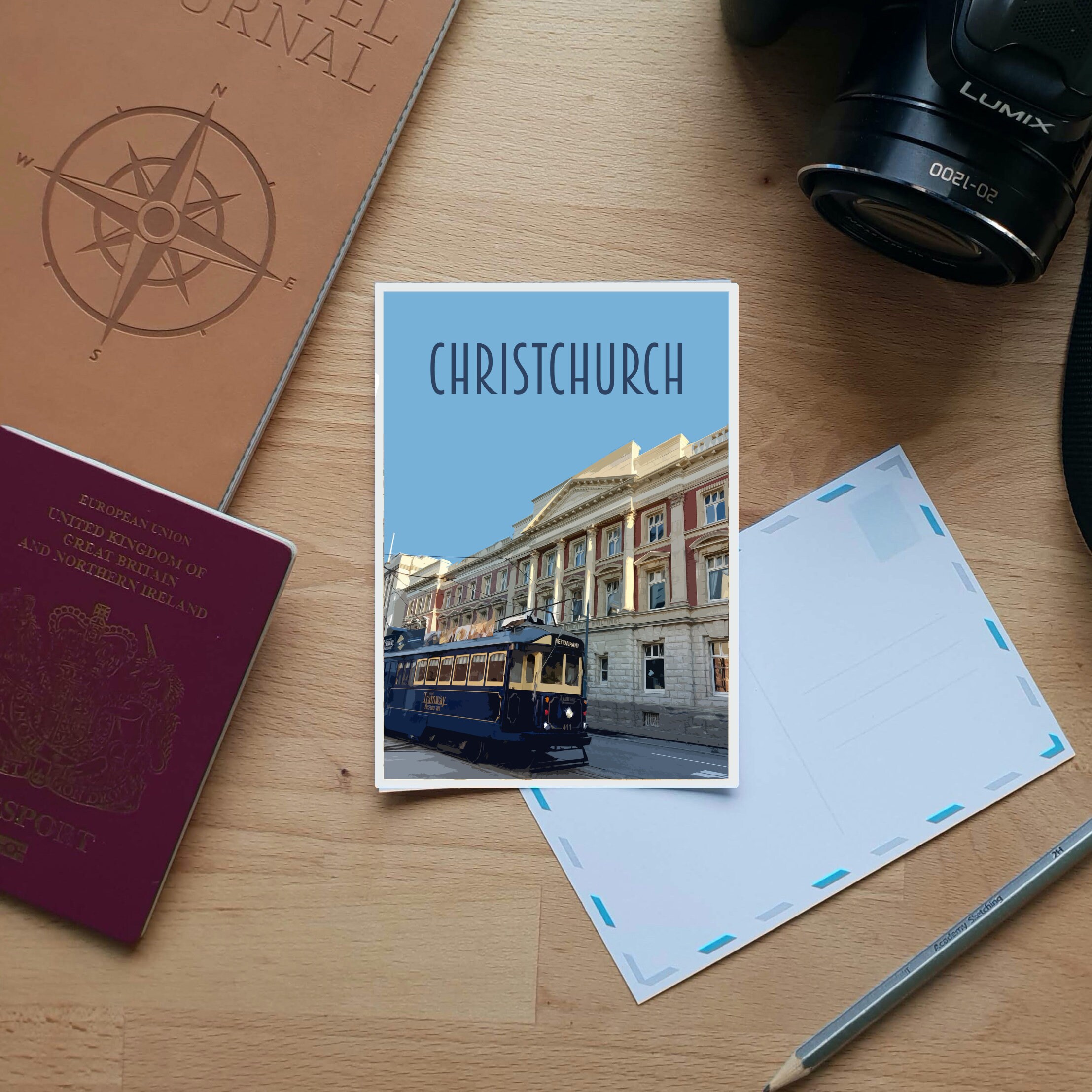 ニュージーランド旅行ポストカードパック - ポストカード12枚 - レトロ