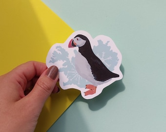 Iceland Puffin Sticker -  Waterproof Iceland sticker -  animal sticker