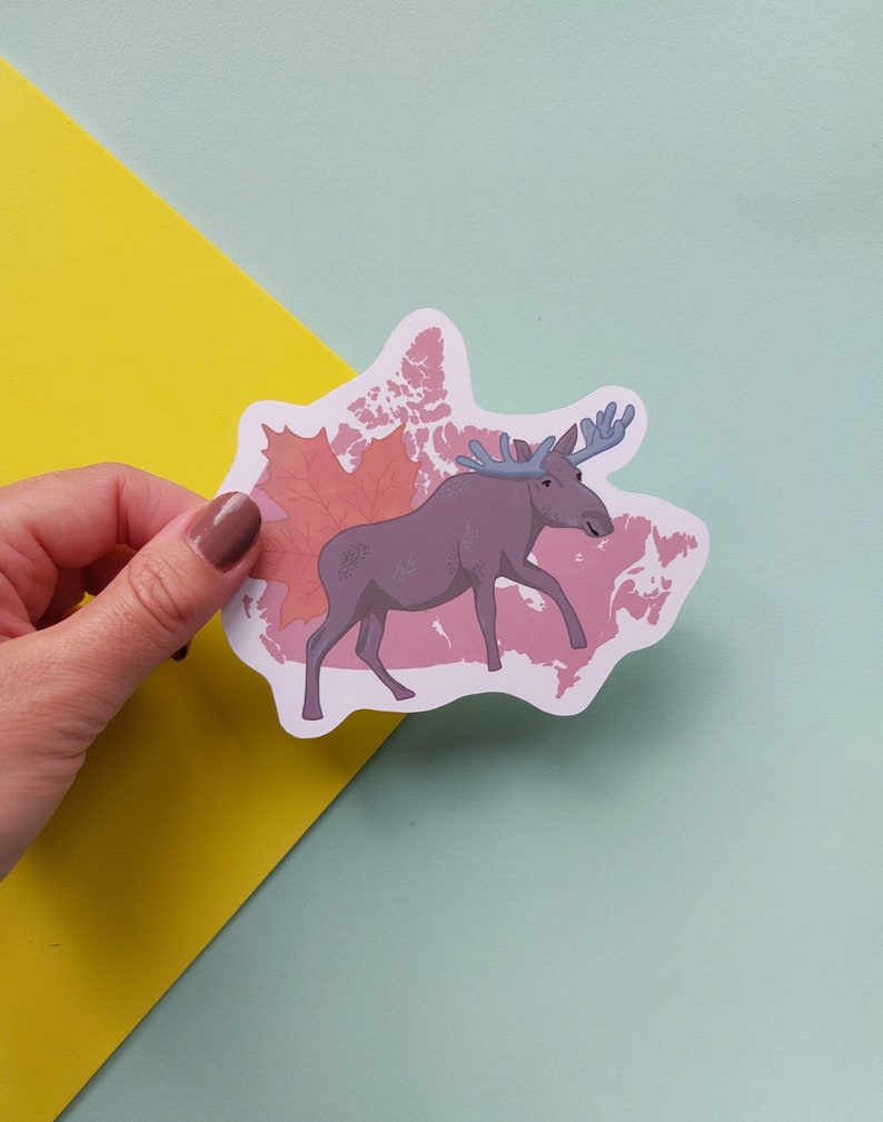 Sticker orignal du Canada Sticker imperméable du Canada sticker animal image 1