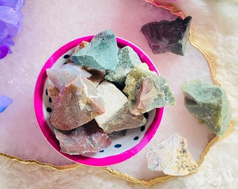 Raw Fancy Jasper - Medium Chunky Jasper Crystals - Natural Stones - Chakra - Healing Crystals - Witch Gifts - Fancy Jasper Chunks
