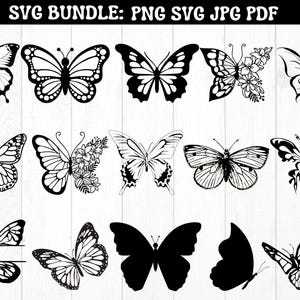Schmetterling SVG, Schmetterling Bundle SVG-Dateien, Schmetterling SVG geschichtet, Schmetterling-Dateien für Cricut, Schmetterling Clipart, Schmetterlinge SVG, Silhouette
