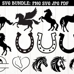 Silhouet paard | Paard-svg | Hoefijzer-svg | Paard hoofd Svg | Paardenvector | Paardenliefhebber Svg | Paard gesneden bestand| Dieren-svg| Paard hart Svg