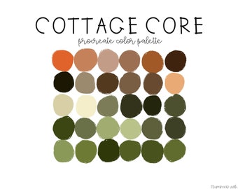 Procreate Color Palette - Cottage Core