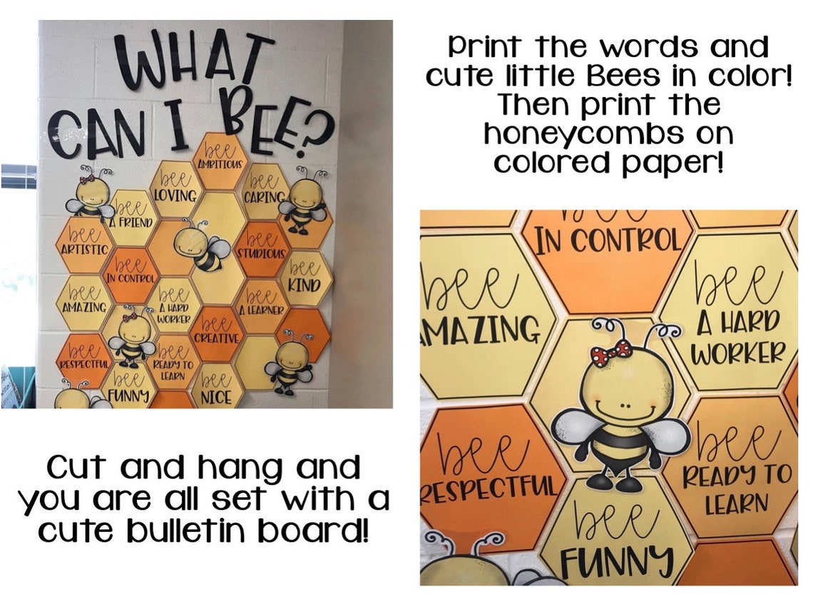 What Can I Bee Bulletin Board Etsy