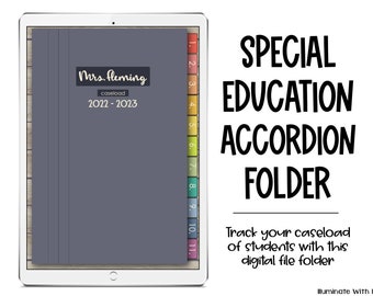 Digital Special Education Accordion Folder - GOODNOTES