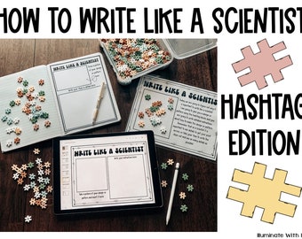 Write Like a Scientist - building activity - digital and printable