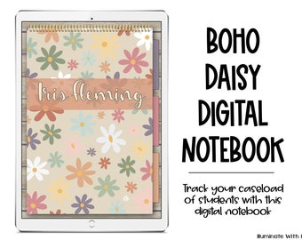 Boho Daisy Digital Notebook - GOODNOTES