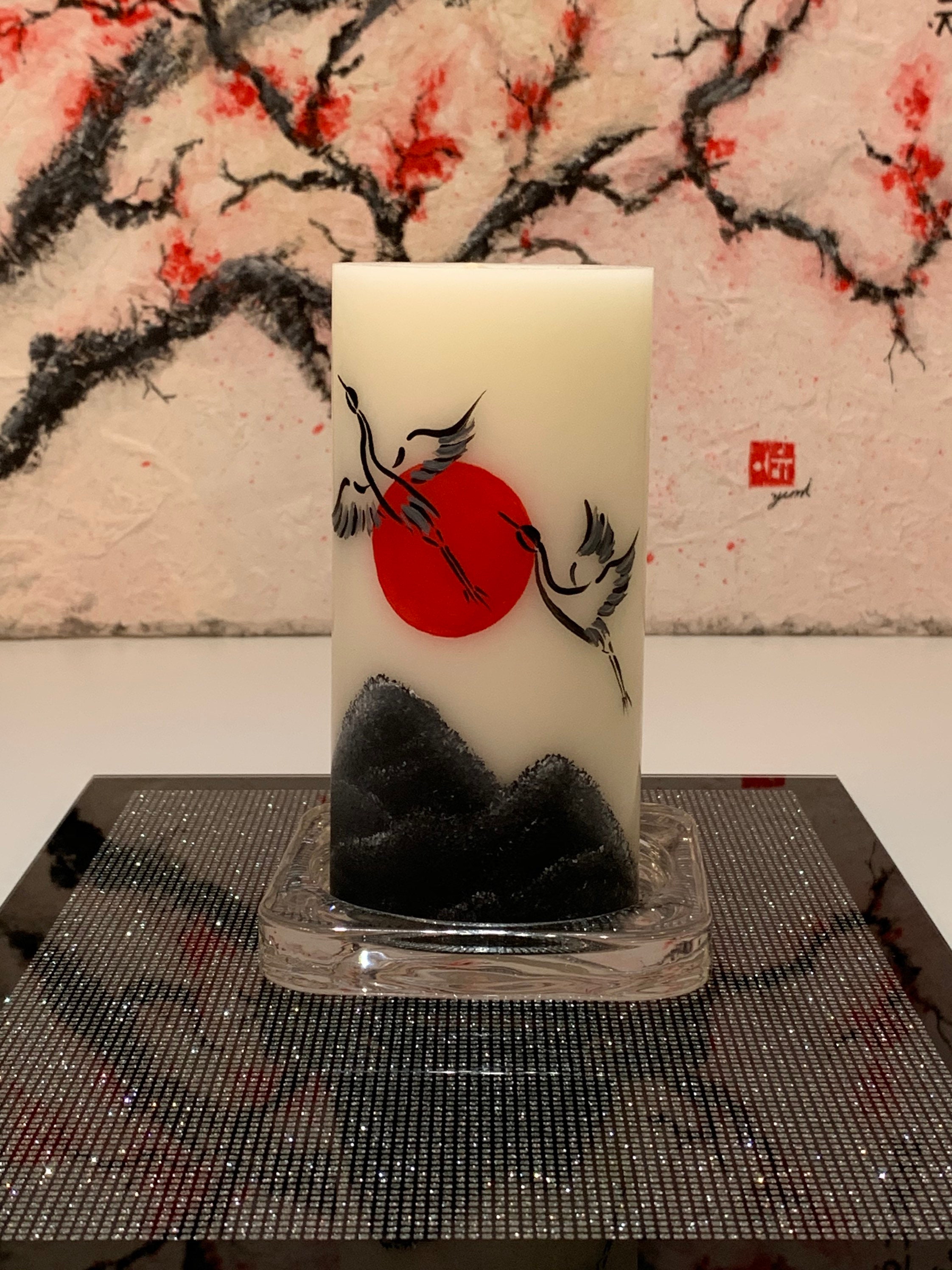 Hand painted Candles Korean Artwork Gift for Him Gift For Etsy