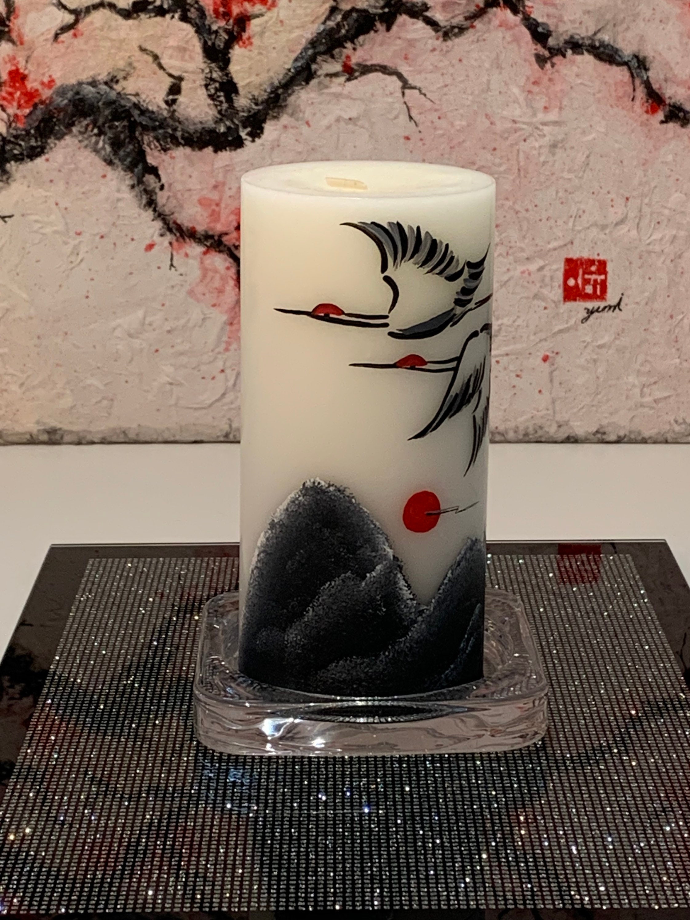 Hand painted CandlesKorean ArtworkGift for HimGift For Etsy