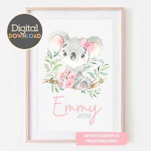 Girl Koala Print