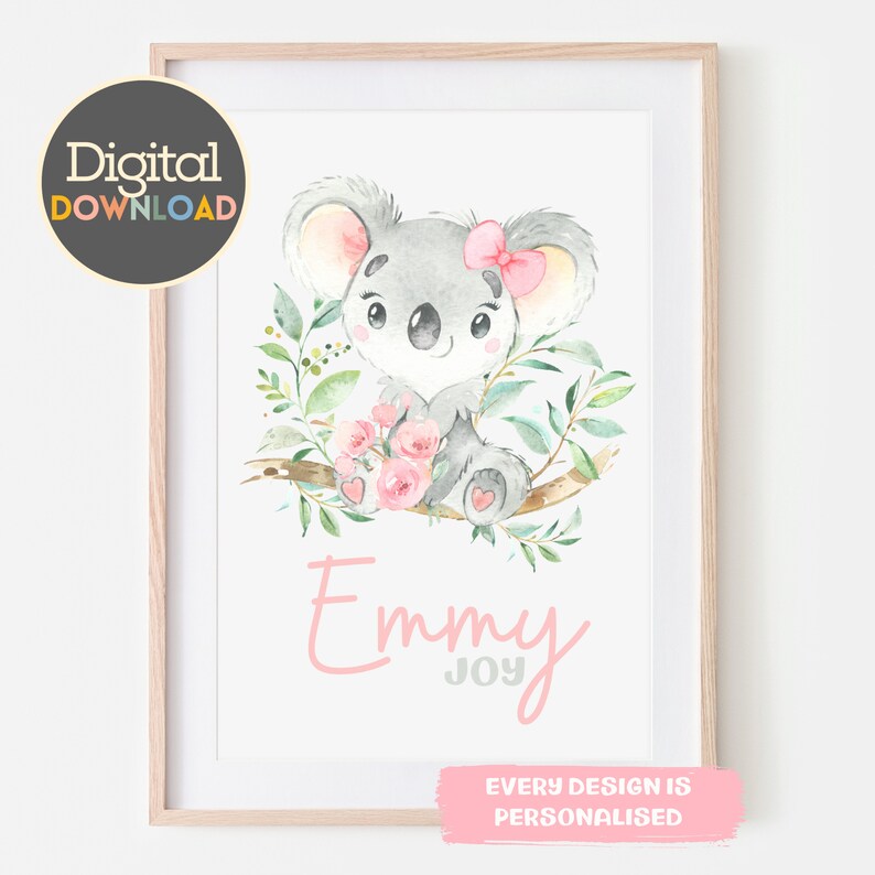 Girl Koala Print