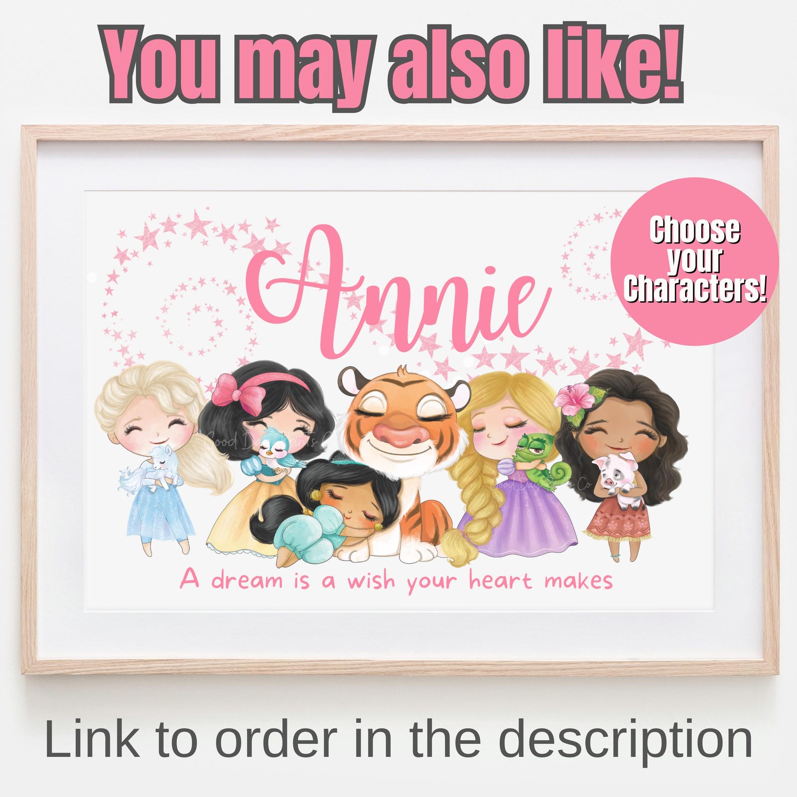 Set of 22 Princesses Digital Files, Princess Wall Decor, Princess Print ...