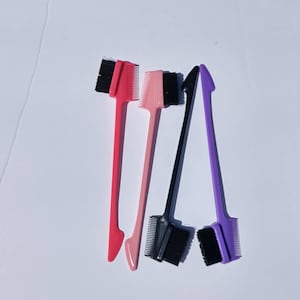 3-in-1 Double-sided Edge Control Brush, baby Smooth baby Hair brush, Edge brush, edge control gel brush, hair Growth brush, human hair wigs.