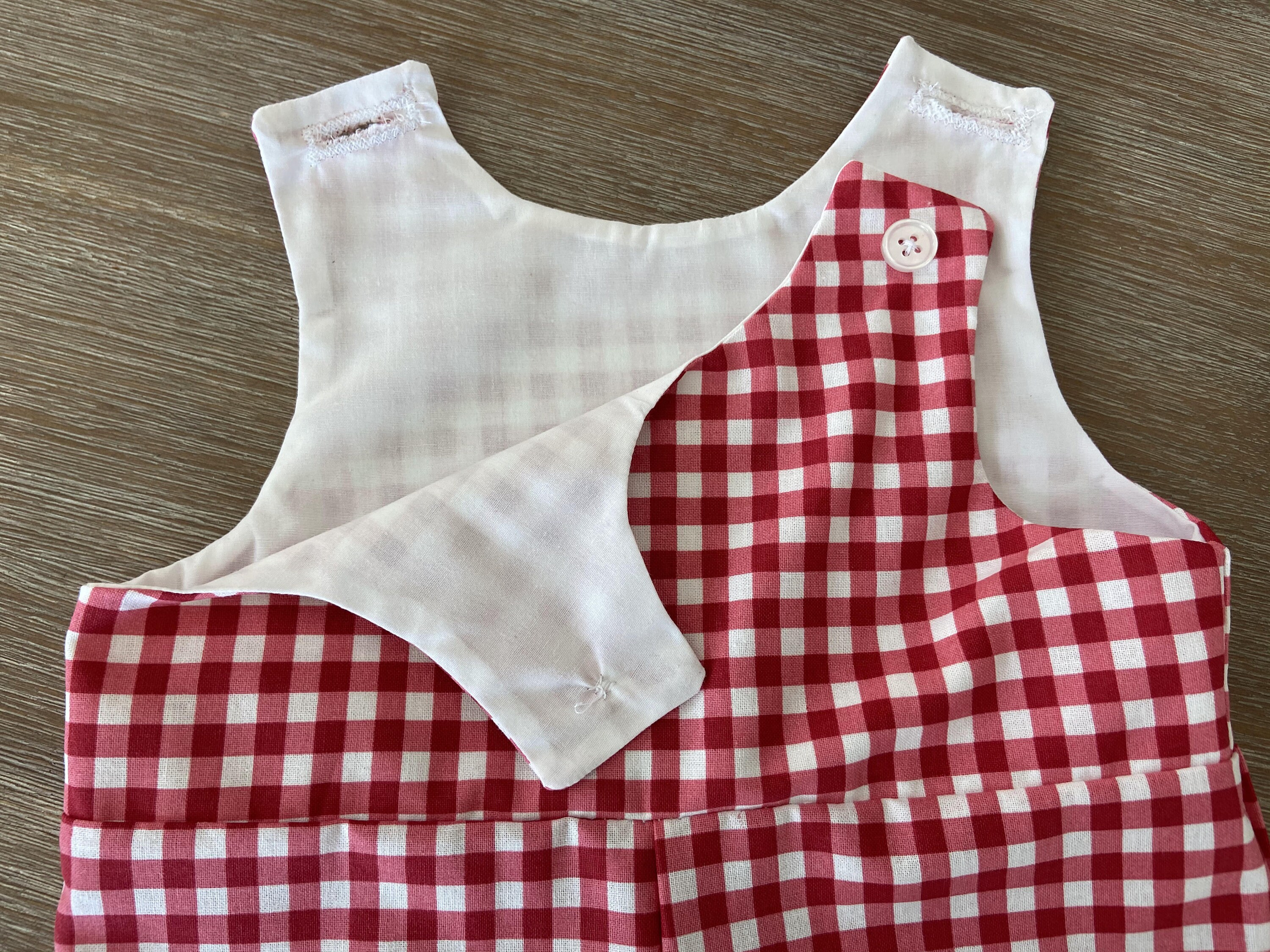 Red Gingham Baby Romper 03 maanden Pasgeboren Romper Etsy Nederland