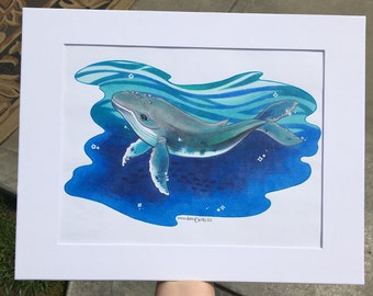 Original Artwork "Happy Whale" by Merebeari