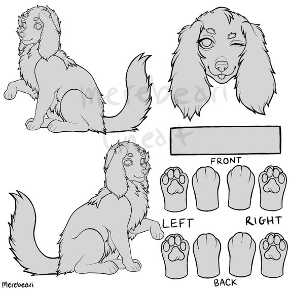 Fursona Base Cocker Spaniel/Canine | Etsy
