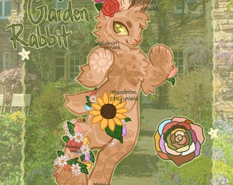 Cottage Garden Rabbit Furry Fursona Adoptable