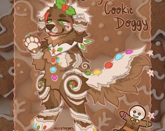 Gingerbread Cookie Doggy Furry Fursona Adoptable