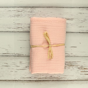 Baby diaper Salmon Pink - 9 colors available - 3 sizes - double cotton gauze - customization possible