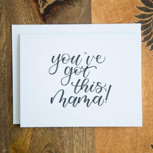 Pregnancy Card for Best Friend, New Mom Greeting Card, Pregnancy Gift, Expecting Mom Card, New Mama Card, Handwritten Card, Baby Mama Card