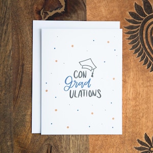 Personalized Graduation Card, Congratulations on Graduating University Card, School Grad Card, High School College Grad Card, Blank Card