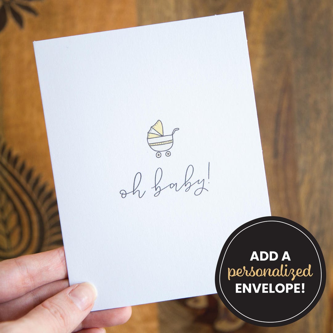 Gender Neutral Baby Card | Card for New Baby | Oh Baby Card ...