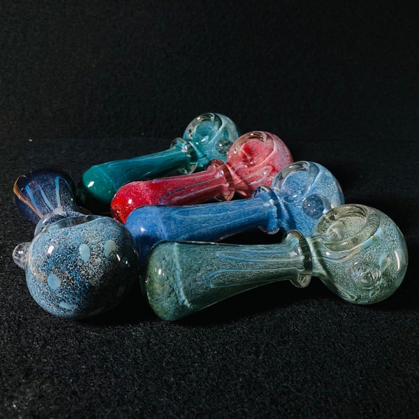 Pipe colorée en verre fritté de 4,5 po. | Tuyau | Pipes en verre | Tuyaux | Pipe | Pipe à tabac | Cadeau