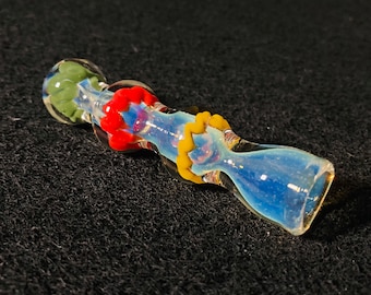 3” Fumed Rasta Chillum Glass Pipe | Pipe | Glass Pipes | Pipes | Smoking Pipe | Tobacco Pipe | Gift