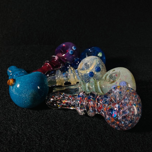 3.5” Double Halo Rings Glass Pipe | Pipe | Glass Pipes | Pipes | Smoking Pipe | Tobacco Pipe | Gift