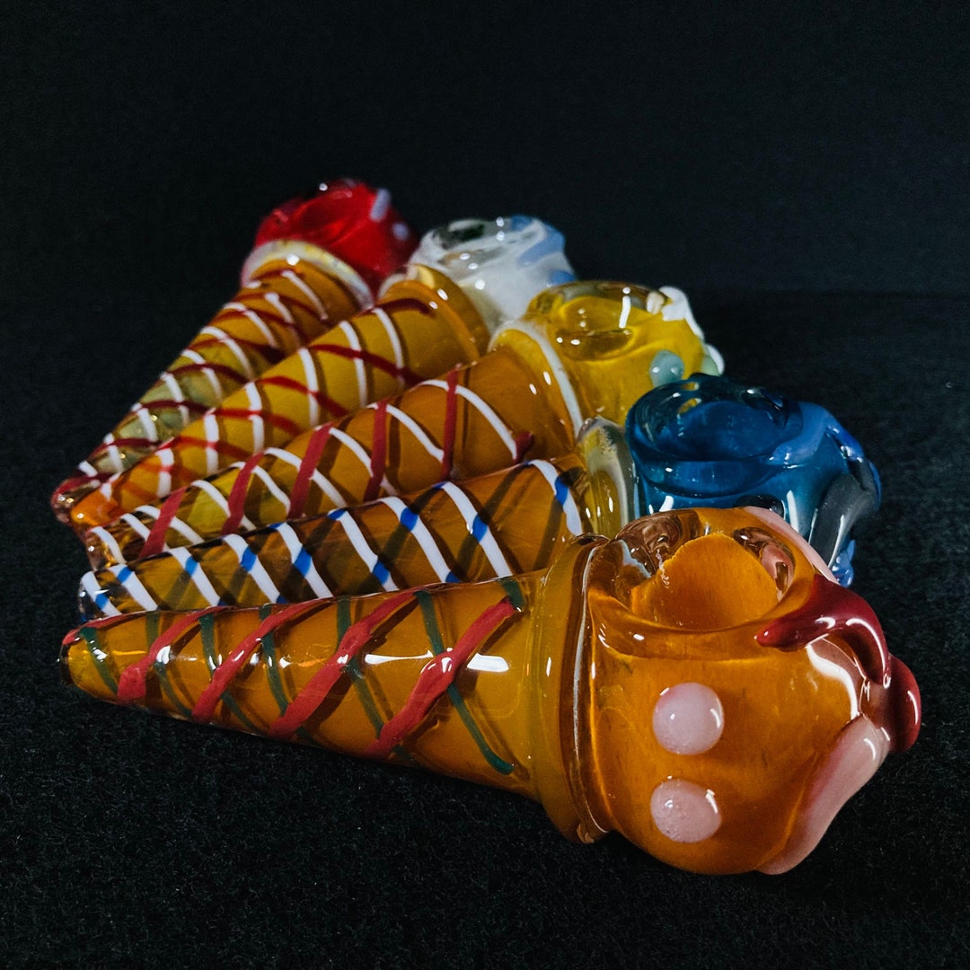6 Ice Cream Cone Glass Pipe Pipe Glass Pipes Pipes Smoking Pipe Tobacco