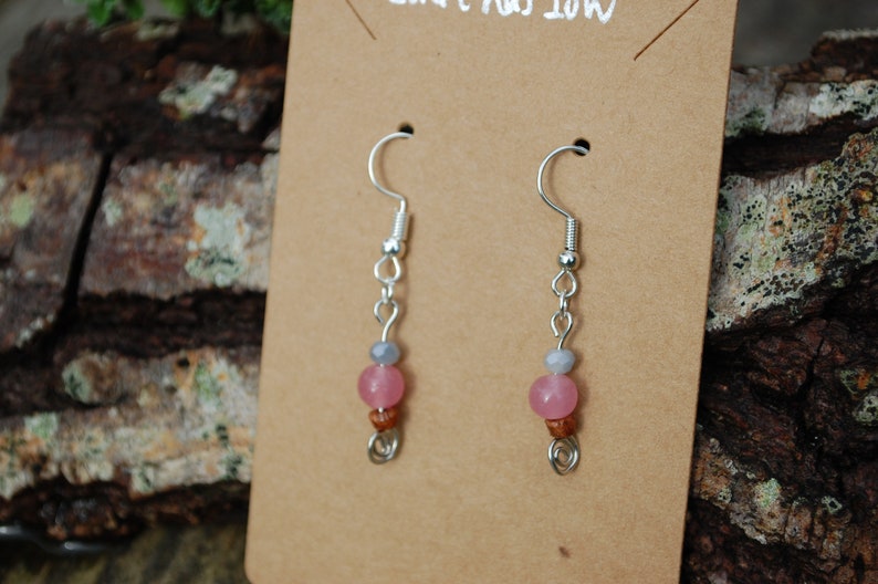 Good To The Earth Up-Cycled Tiny Bead Spiral Earrings
