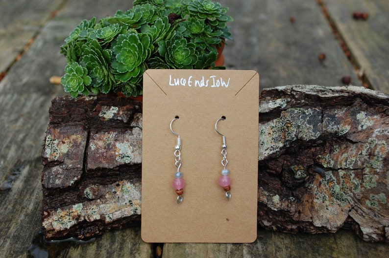 Good To The Earth Up-Cycled Tiny Bead Spiral Earrings