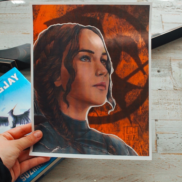 Katniss Everdeen, Hunger Games, Catching Fire, Mockingjay, TheGirlOnFire, Katniss Everdeen Art, Katniss Merch, Hunger Games Merch, Katniss