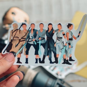 Rey Stickers, Rey Star Wars, Star Wars Stickers, Rey Palpatine Stickers, Daisy Ridley Art, Rey FanArt, Star Wars FanArt, Rey, Lightsaber